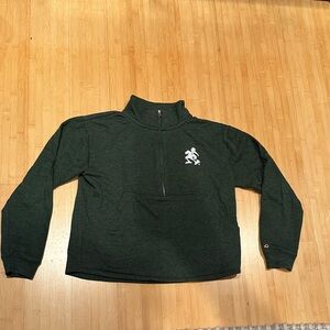 University of Miami Green Quarter-Zip Pullover